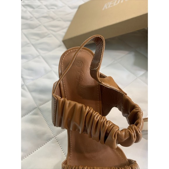 PiePieBuy 7 1/2Platform Wedge Sandals Open Toe Elastic Ankle Strap Dress Sandals - Picture 4 of 13